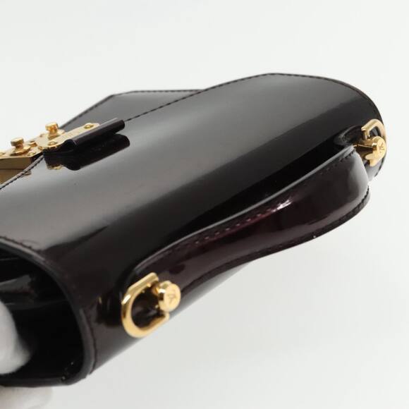 LOUIS VUITTON Monogram Vernis Monceau BB Bag Amarante M91580 - Picture 6 of 16